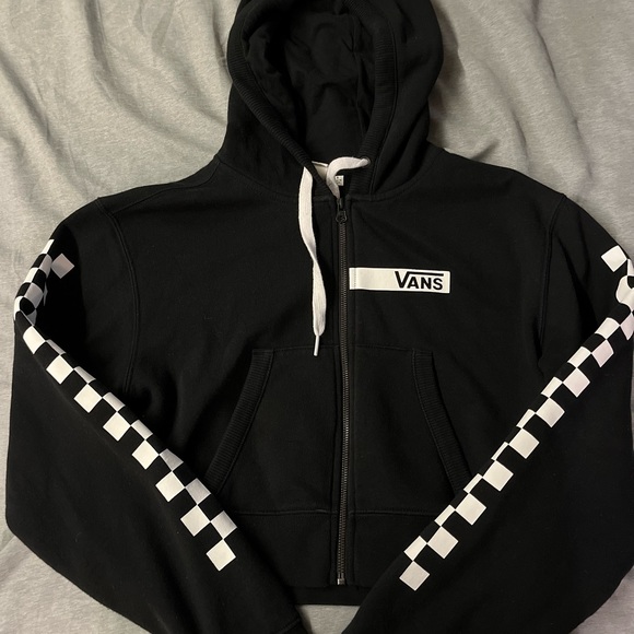 Vans Black and White Checkered Hoodie - Picture 3 of 4